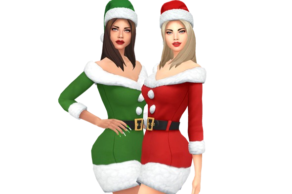 Christmas Twins |CC Free - The Sims 4 Catalog