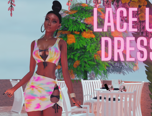 Lace Up Dress