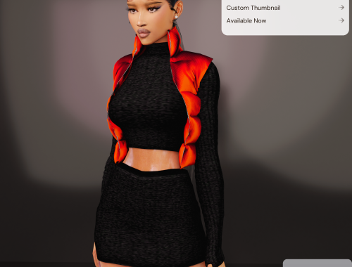 Puffer Vest Top & Skirt