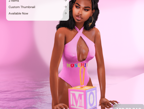 Moschino Swim & Baby Block Bag