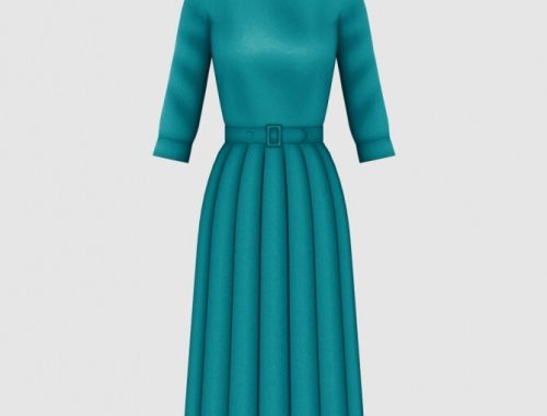 1960s Dress 03 at Happy Life Sims