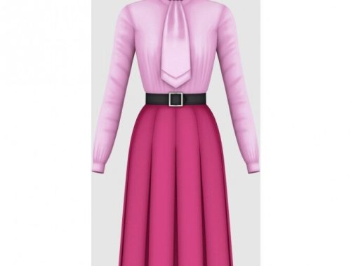 1960s Dress 04 at Happy Life Sims