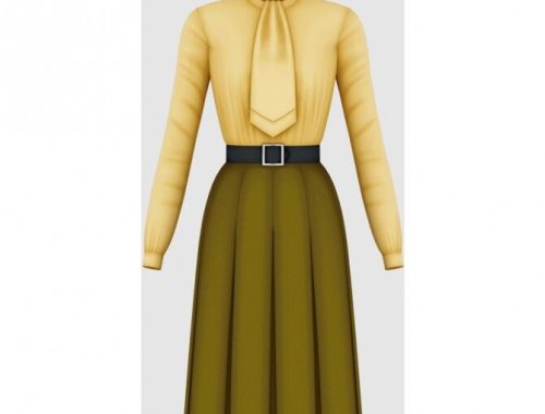 1960s Dress 04 at Happy Life Sims