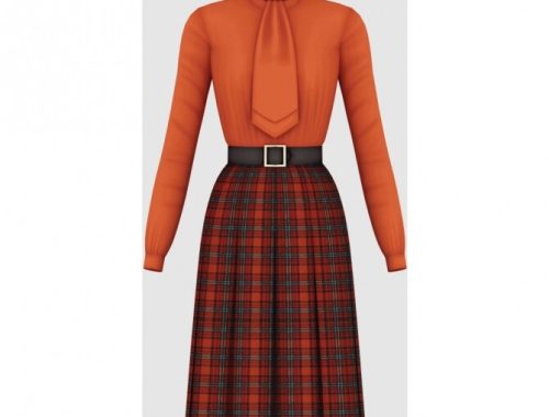 1960s Dress 04 at Happy Life Sims