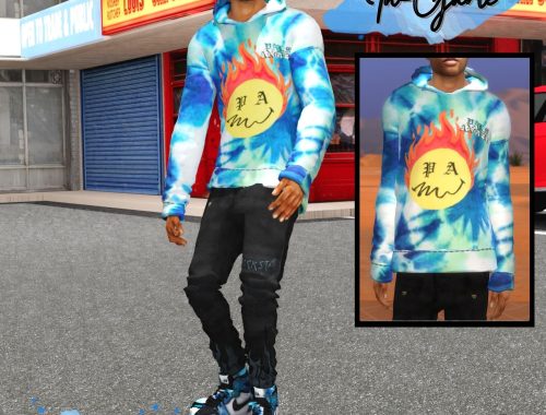 Palm Angels Burning Heads Hoodie