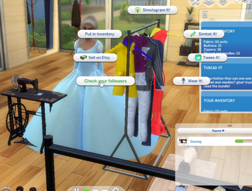 sims4 retro SEWING MACHINE MOD.