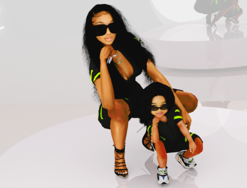 Mommy & Me Neon Romper 💚