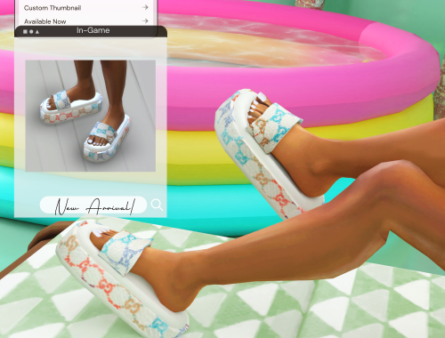 Multicolor GG Slide Sandals