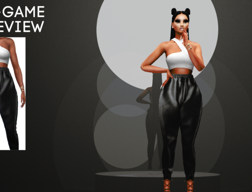 Wrap Around Top & Leather Bottoms