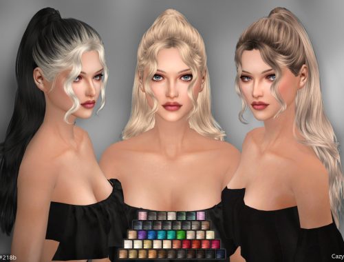 #218b&e - Female Hairstyles Set