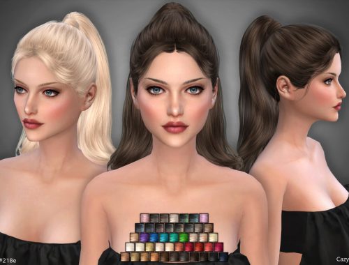 #218b&e - Female Hairstyles Set