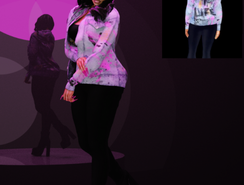 Oversized Graffiti Jumpsuit