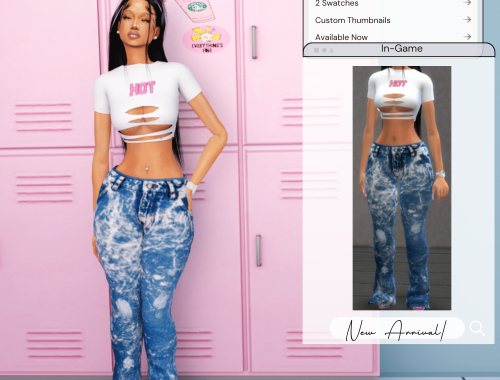 Slasher Tee & Bleach Effect Jeans