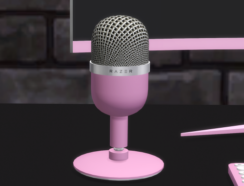 Pink gaming set up