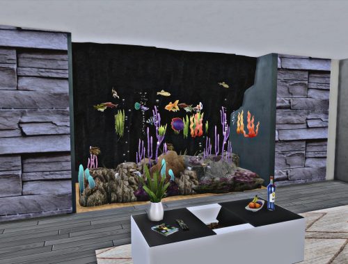 Aquarium Living Room |CC Free