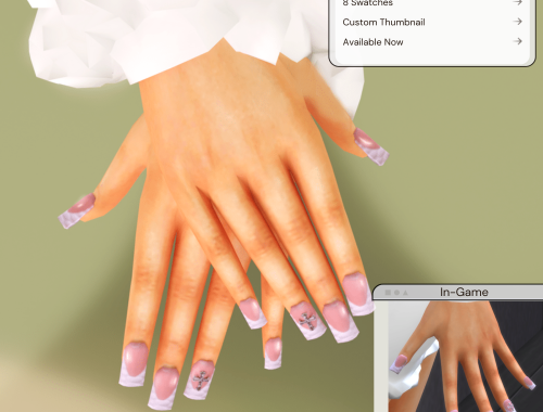 Chrome Cross Nails
