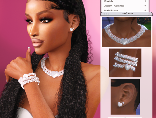 Cuban Baguette Jewelry Set