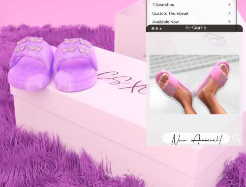 Bling Butterfly Slippers