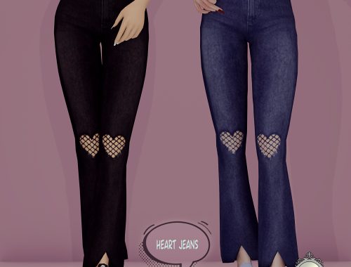 Heart jeans