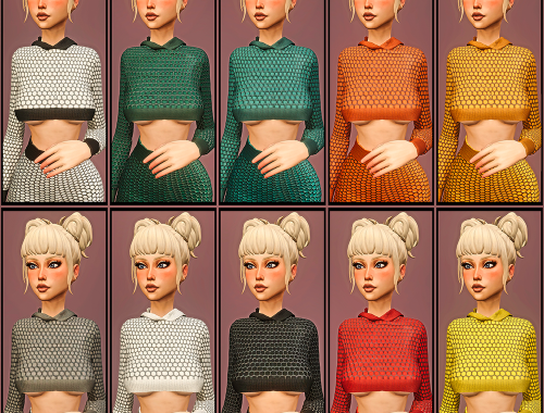 Sexy Cropped Hoody (Alex Set)