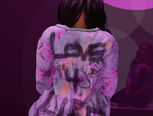 Oversized Graffiti Jumpsuit