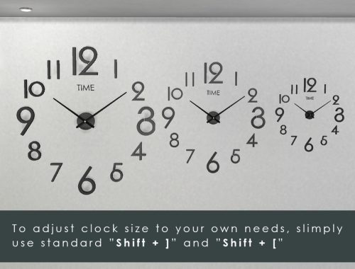 3D Wall Clock (Not a Decal)