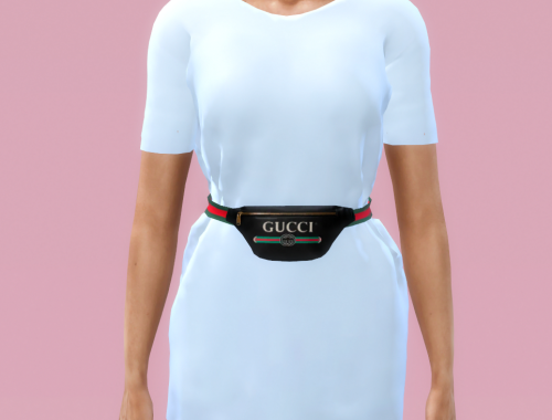Designer Tshirt Dress & BumBag