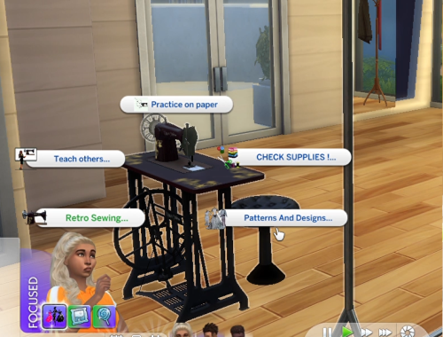 sims4 retro SEWING MACHINE MOD.