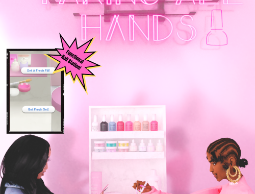 Klawed Nail Salon Set & Blend Scene + Poses