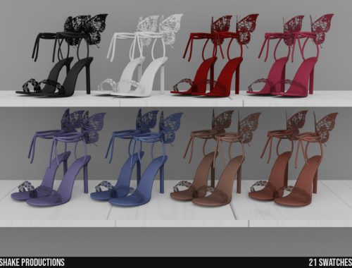 961 - Lace High Heels