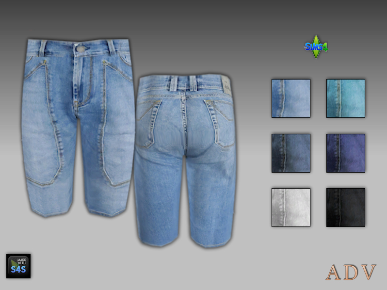 male jeans shorts and t-shirts - The Sims 4 Catalog