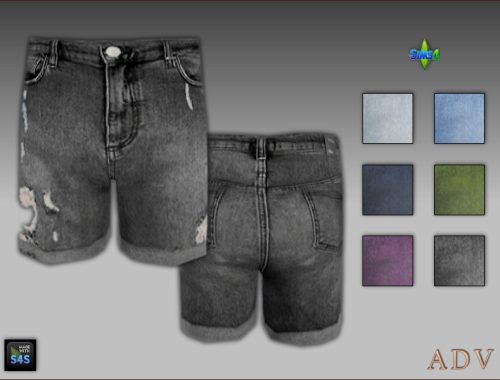 male jeans shorts and t-shirts