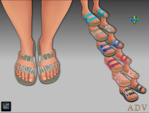 Swim Trunks Caps And Sandals