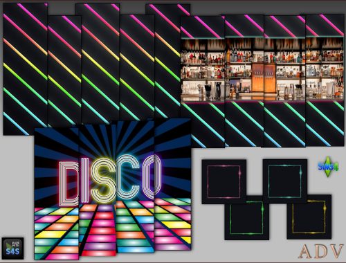 wallpaper mural floor nightclub bar