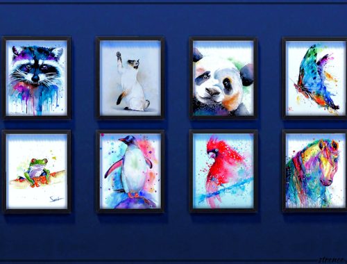 Watercolor Animal Prints Collection