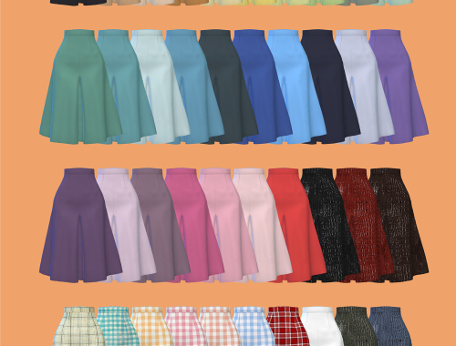 【CHARONLEE】Shushu Tong Knee Umbrella Skirt