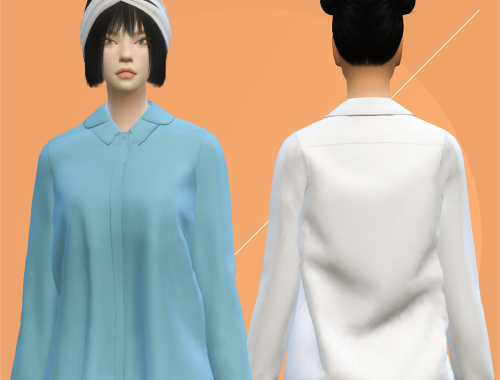 【CHARONLEE】Shushu Tong Double Collar Blouse
