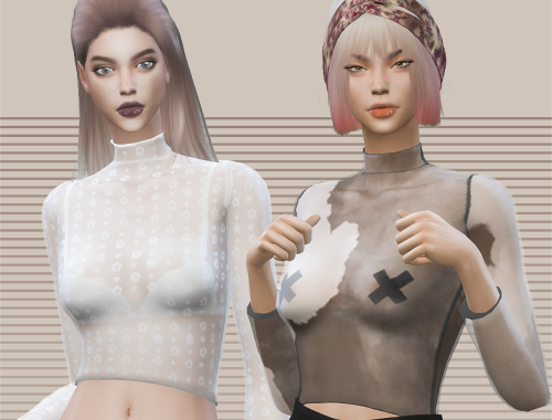 【CHARONLEE】Transparent Gauze Top