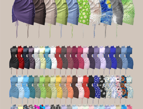 【CHARONLEE】High Collar Sleeveless Fold Dress