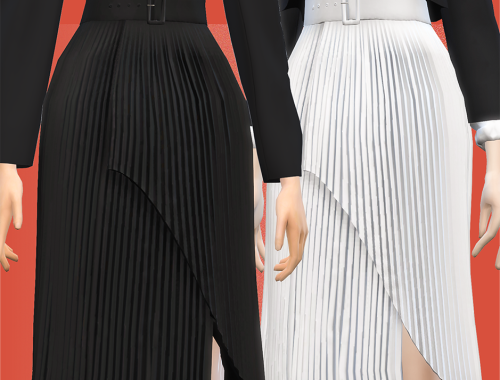 【CHARONLEE】Shushu Tong Anomalous Pleated Skirt