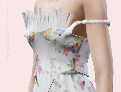 【CHARONLEE】Shushu Tong Stitching Net Yarn Suit-dress