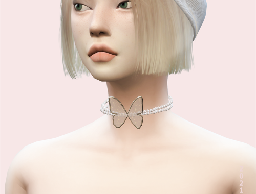 【CHARONLEE】Butterfly Pearl Chain
