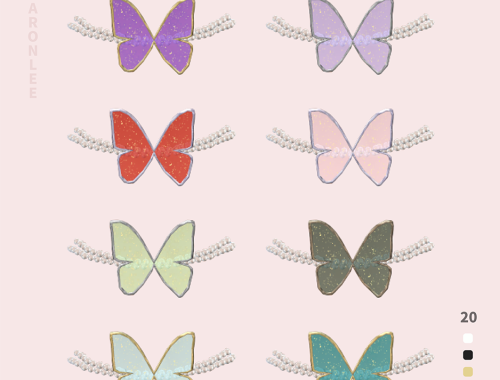 【CHARONLEE】Butterfly Pearl Chain