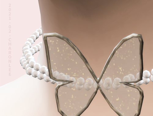 【CHARONLEE】Butterfly Pearl Chain