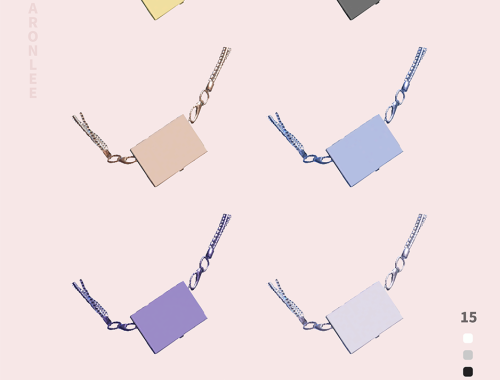 【CHARONLEE】Mix Chains Mental Box Bag