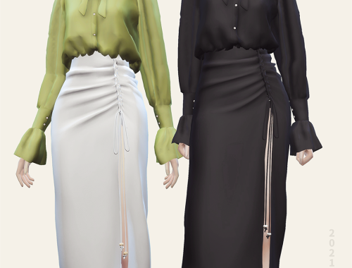 【CHARONLEE】Nanushka Wrap Skirt