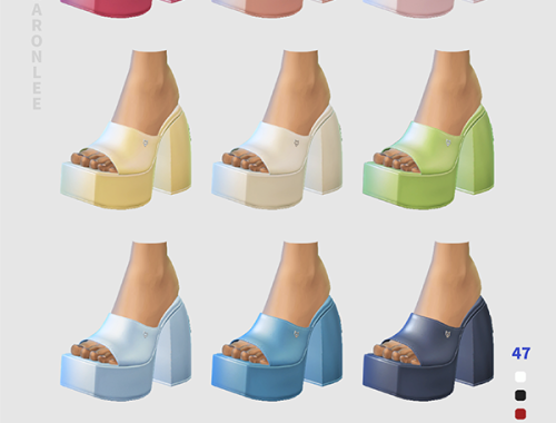 【CHARONLEE】Naked Wolfe Jada Platform Slippers