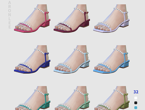 【CHARONLEE】Pearl Flat Sandals