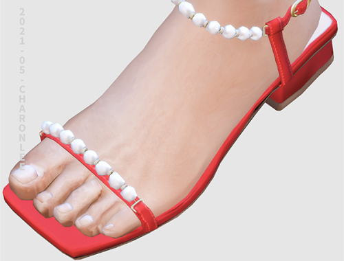 【CHARONLEE】Pearl Flat Sandals