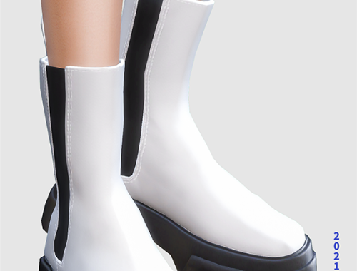 【CHARONLEE】Uterque Chelsea Boots With Ribbed